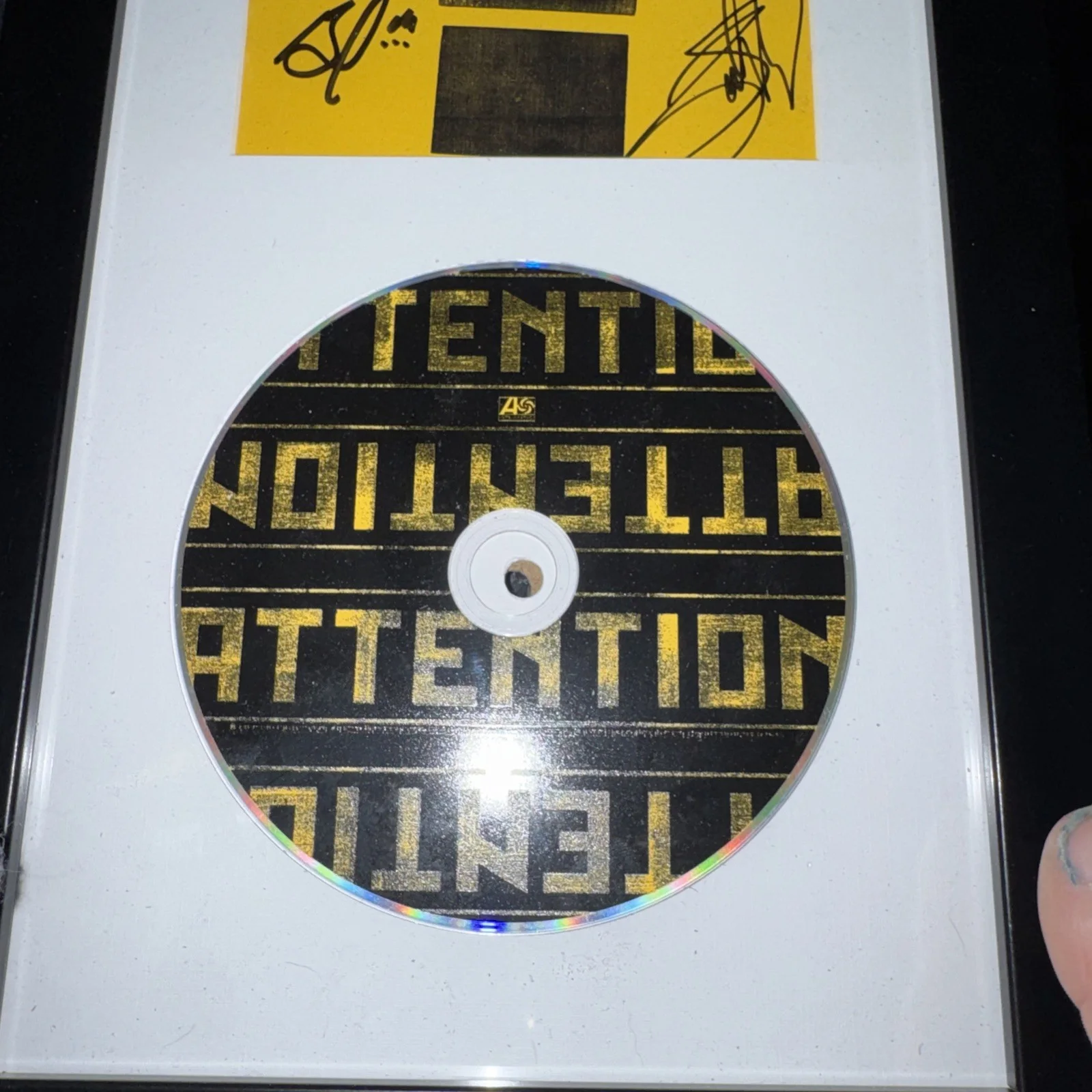 SIGNED SHINEDOWN ATTENTION ATTENTION CD ...SIGNED BY ALL MEMBERS ... FRAMED, image 3