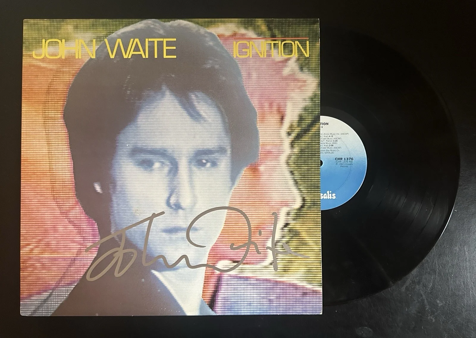JOHN WAITE SIGNED IGNITION VINYL RECORD ALBUM LP EXACT VIDEO PROOF, изображение 3