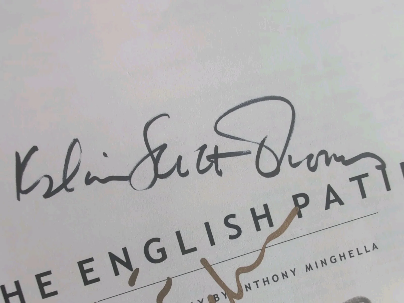 Ralph Fiennes, Kristin Scott Thomas, Juliette Binoche — RALPH FIENNES KRISTIN THOMAS & BINOCHE SIGNED MOVIE SCRIPT THE ENGLISH PATIENT, изображение 4