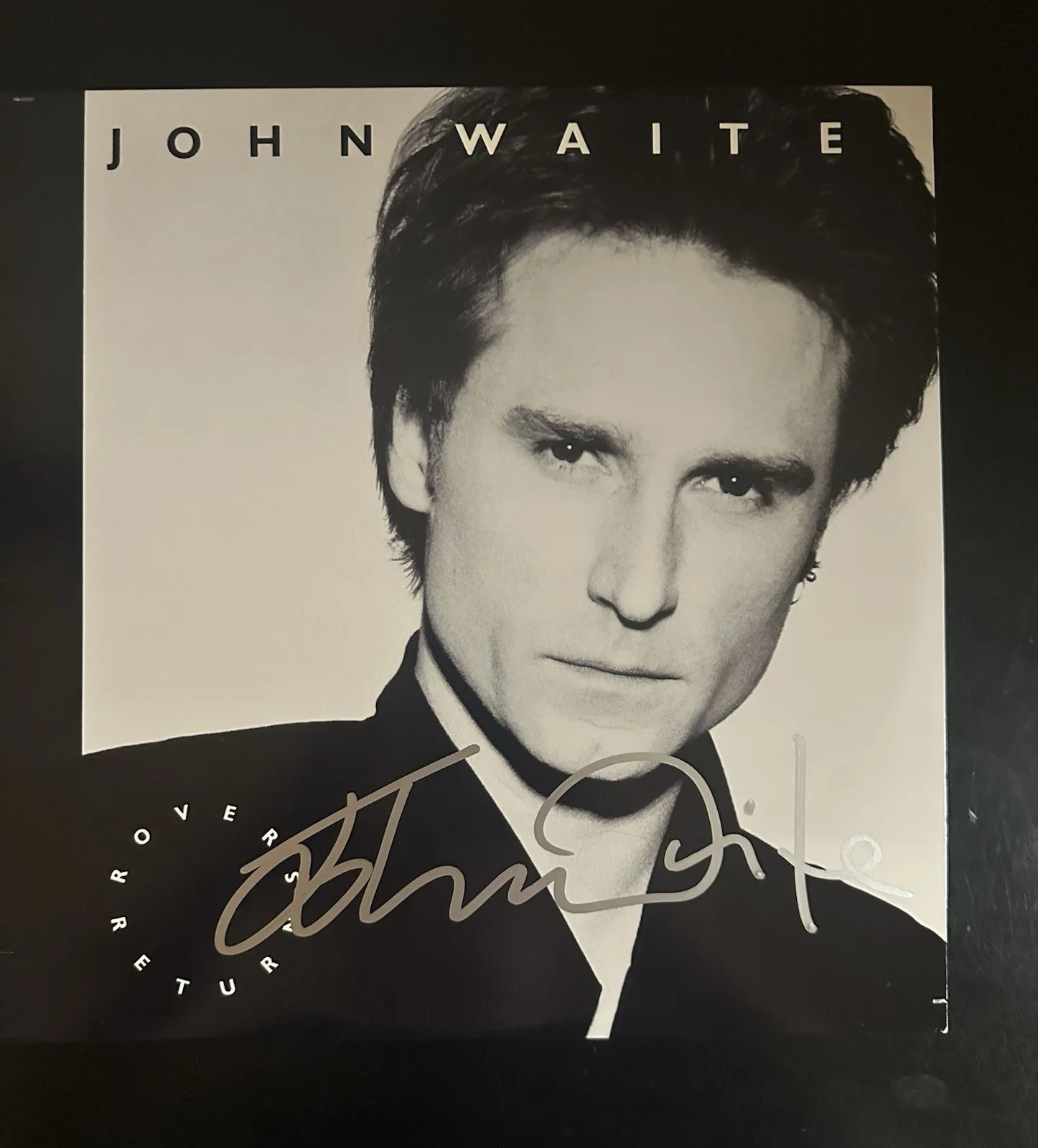 JOHN WAITE SIGNED ROVER’S RETURN VINYL RECORD ALBUM LP EXACT VIDEO PROOF, изображение 4