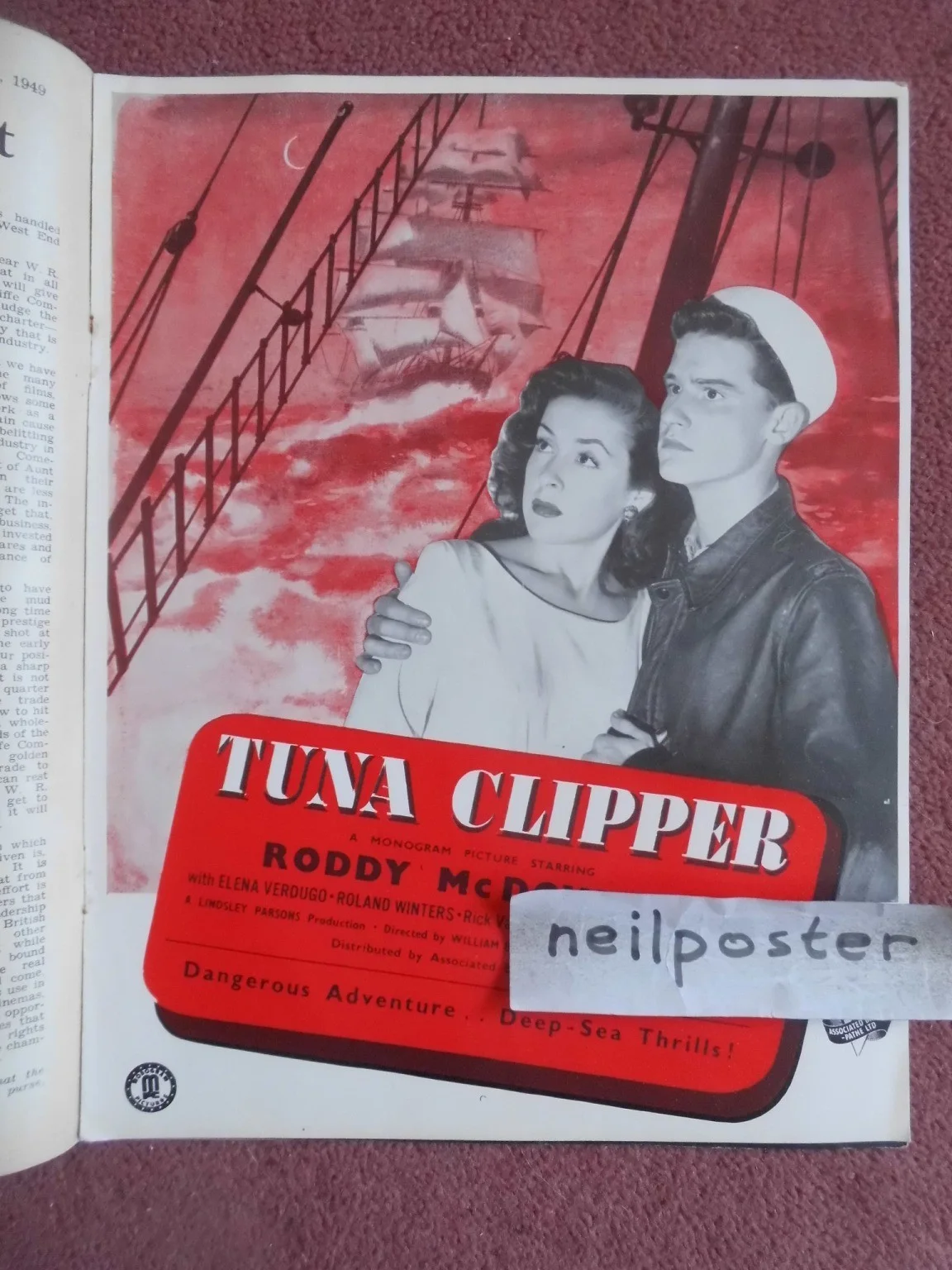 TODAY’S CINEMA (1949) UK trade mag SNAKE PIT, CLAUDE RAINS, GARY COOPER, image 3