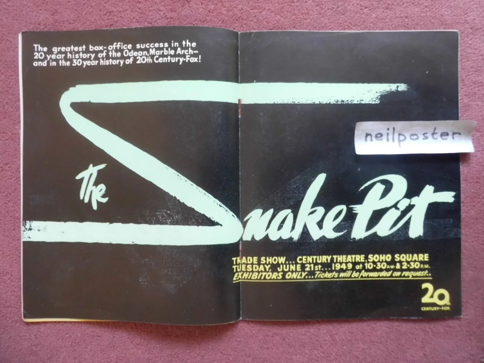 TODAY’S CINEMA (1949) UK trade mag SNAKE PIT, CLAUDE RAINS, GARY COOPER, image 4