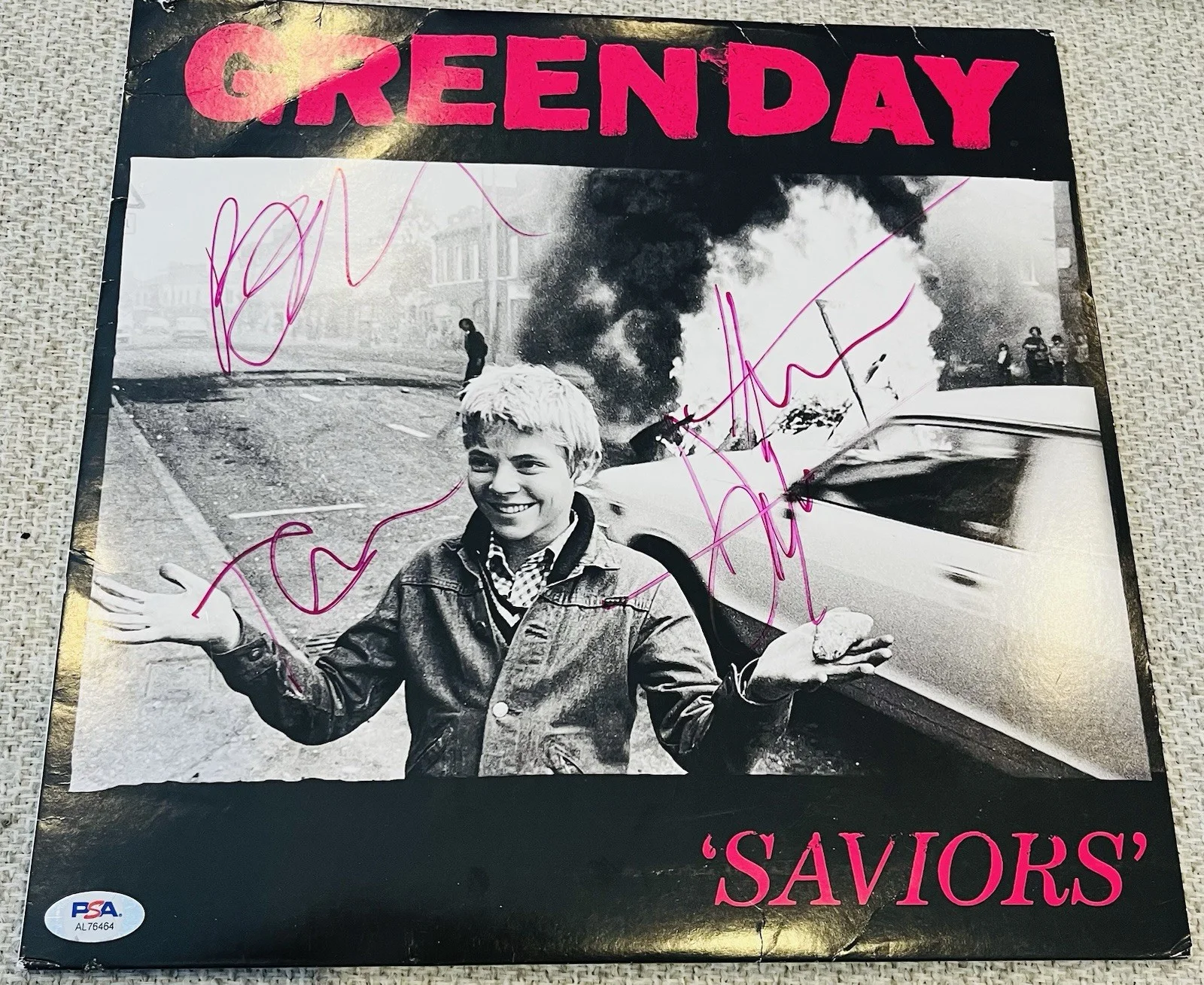 Green Day Band Signed Album Armstrong Dirnt Tre Cool Autograph PSA/DNA Wow, изображение 2