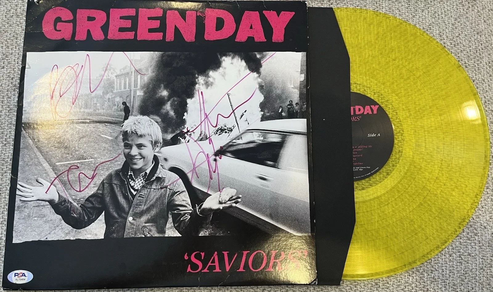 Green Day Band Signed Album Armstrong Dirnt Tre Cool Autograph PSA/DNA Wow, изображение 4