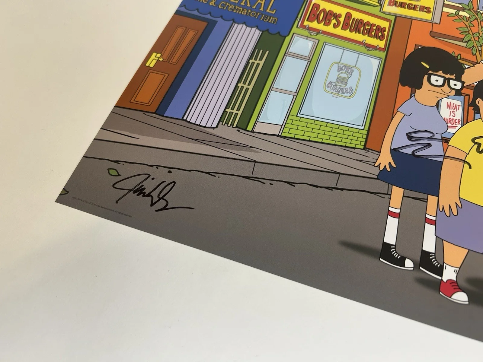 2010 Bob’s Burgers Cast-Signed Poster 11x17 First SDCC Fox Exclusive RARE! Orig, изображение 4