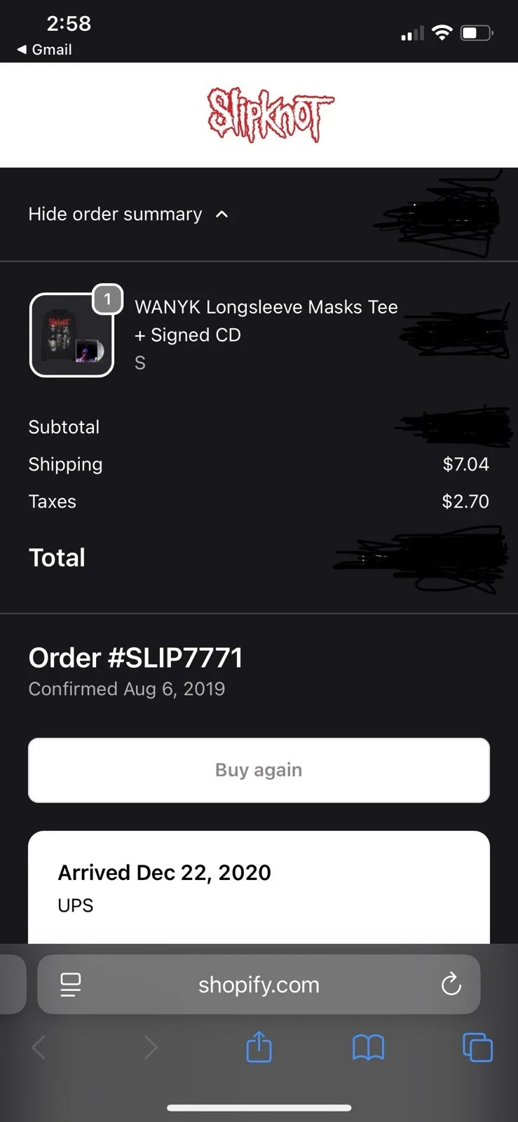 Slipknot We Are Not Your Kind CD Autographed: Receipt Proof Signed Autographed, image 2