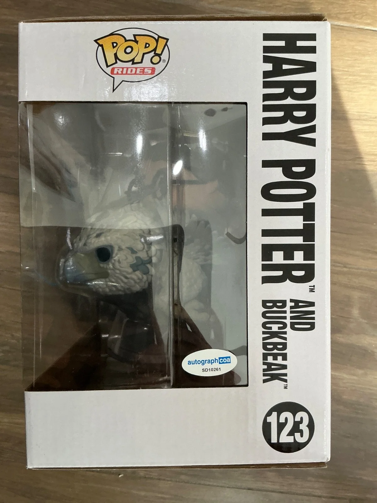 Daniel Radcliffe signed Harry Potter and Buckbeak Funko., image 2