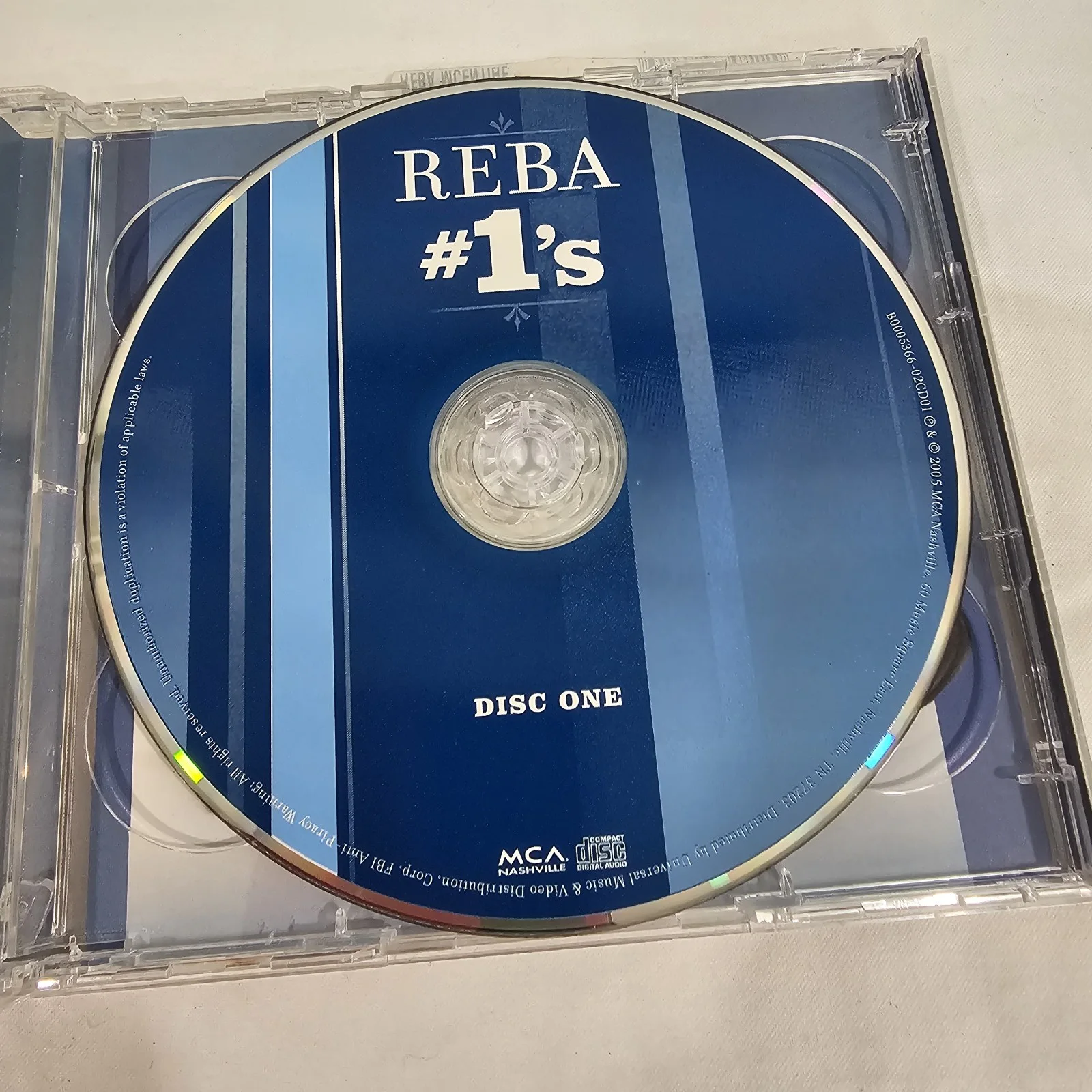 Reba McEntire Signed Cd "#1's" Two Disc collection, image 3