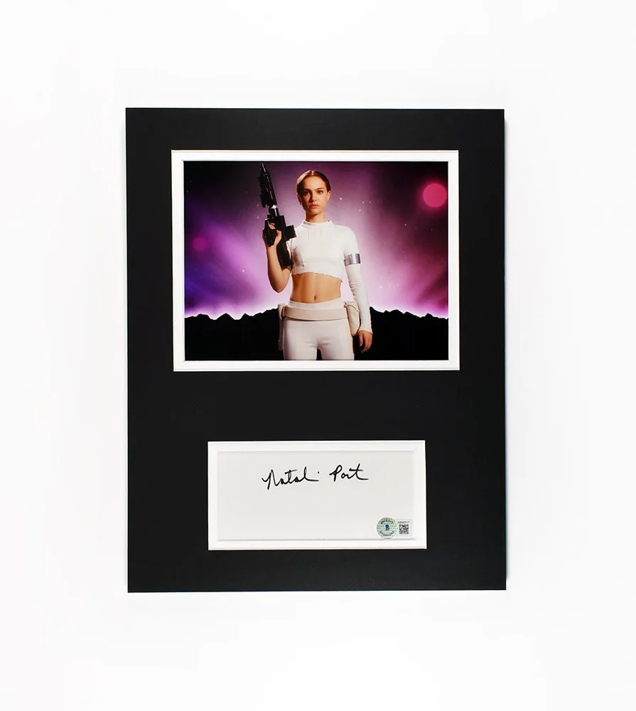 Natalie Portman — Natalie Portman Star Wars Autographed Signed Card Photo Certified Authentic BAS