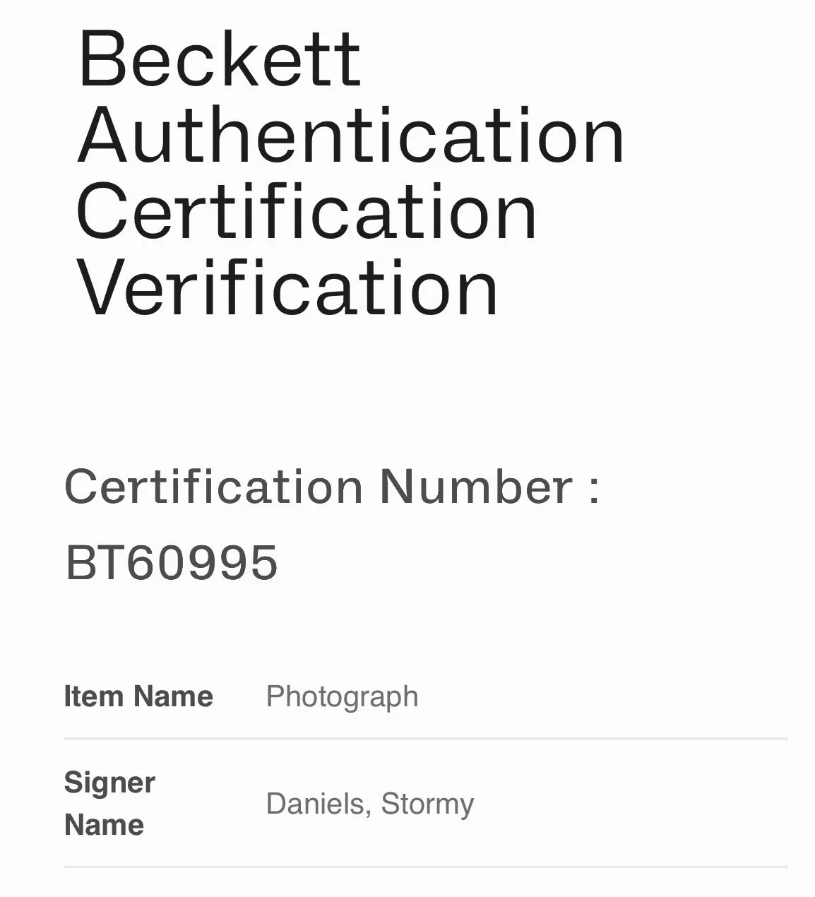 Stormy Daniels — STORMY DANIELS Signed ADULT STAR TRUMP Sexy 8x10 Photo Autograph BAS Beckett COA, изображение 3