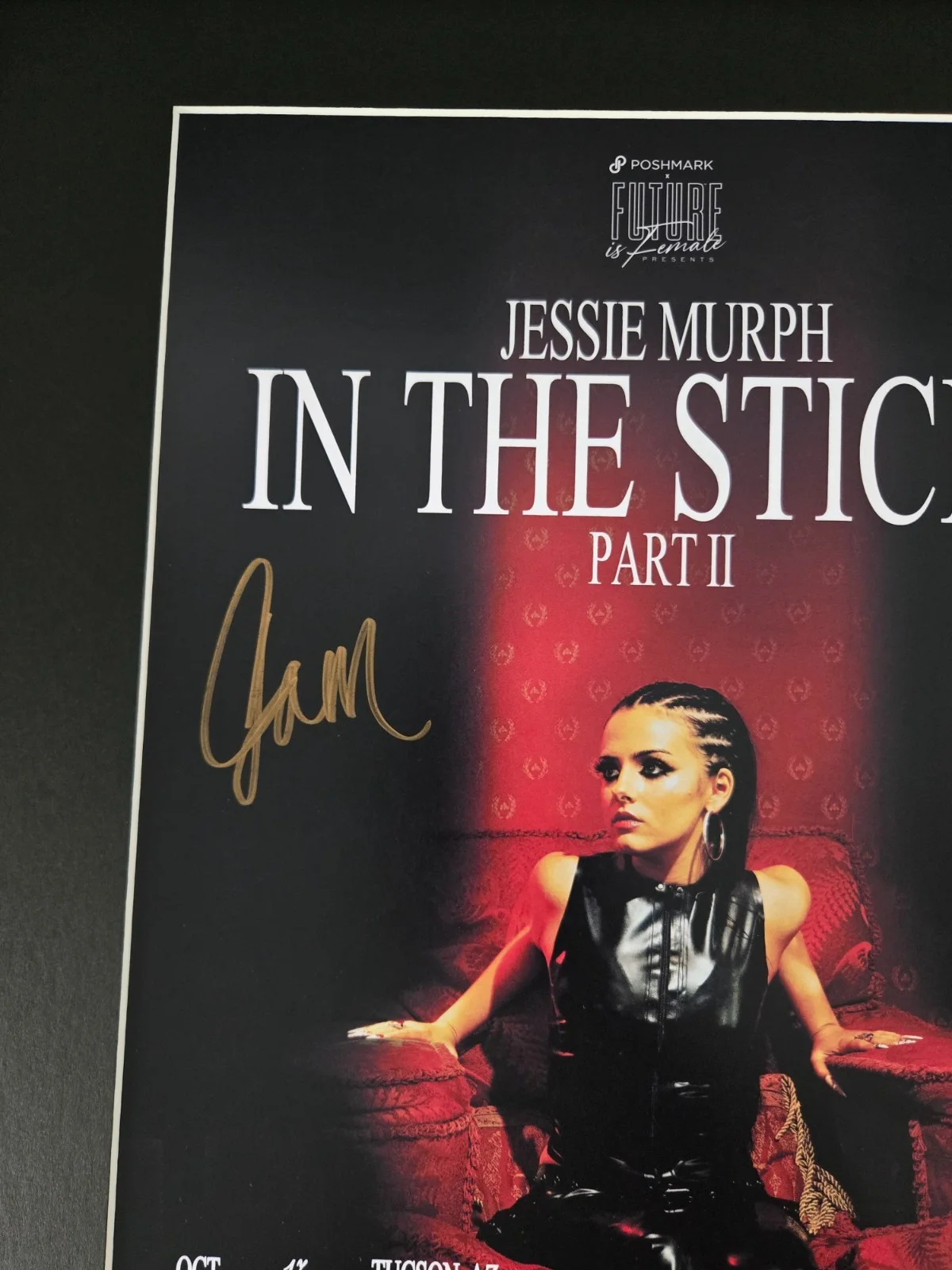Jessie Murph Signed In the Sticks Posted Framed 16x20 BECKETT BAS Blue Strips, изображение 2