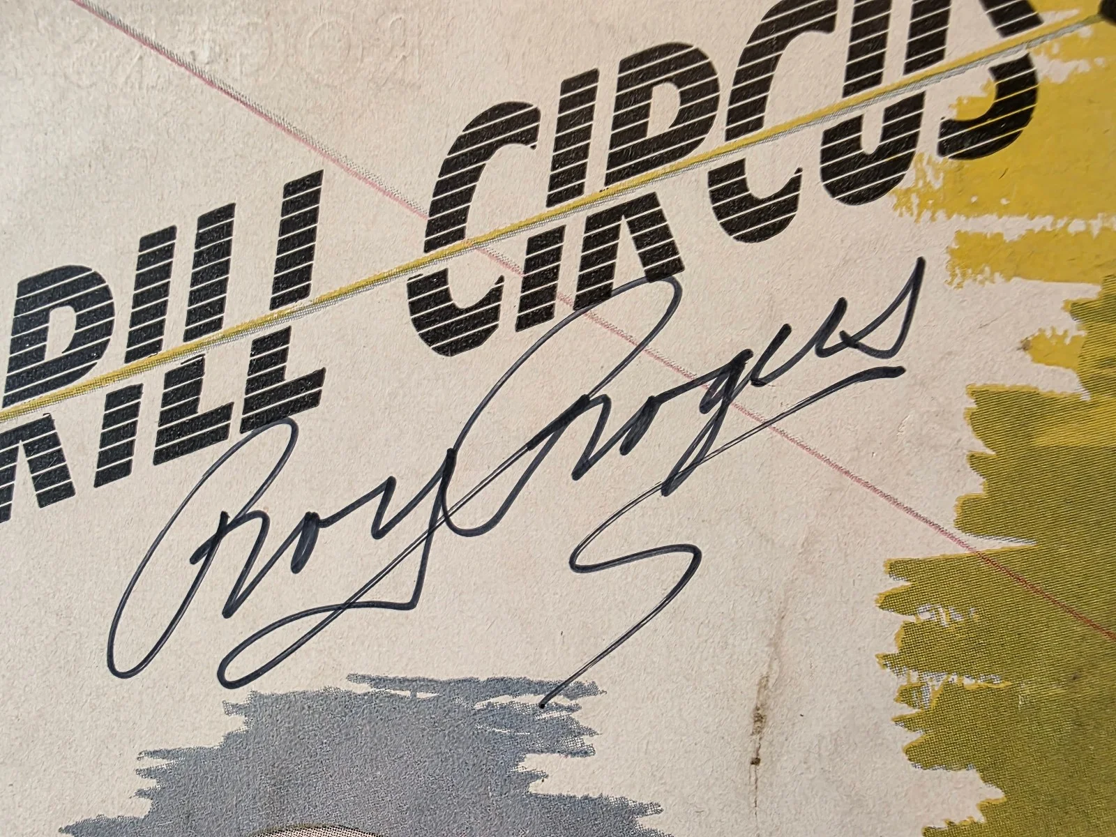 Roy Rogers — Vintage Signed Roy Rogers Thrill Circus Program w Schedule 1940s Coke Ad, image 3
