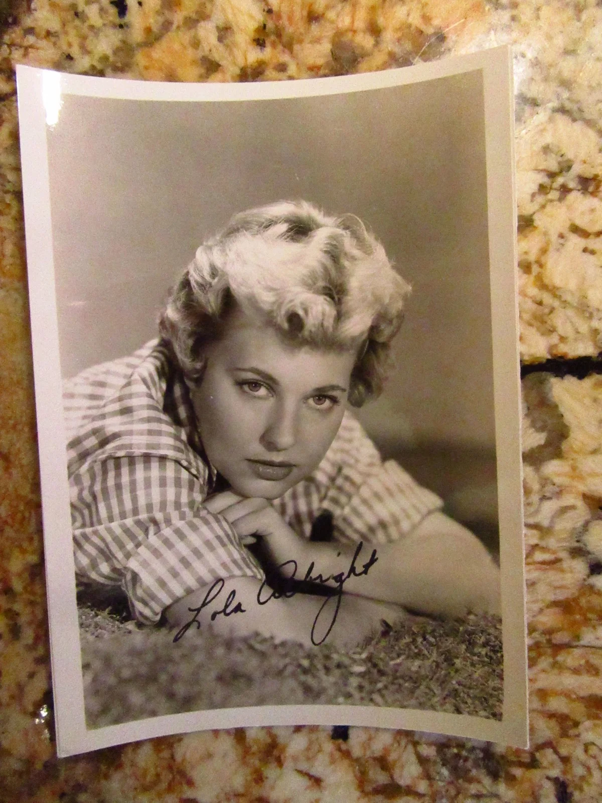 Lola Albright — Lola Albright Autographed Photo in Original Mailing Envelope Early