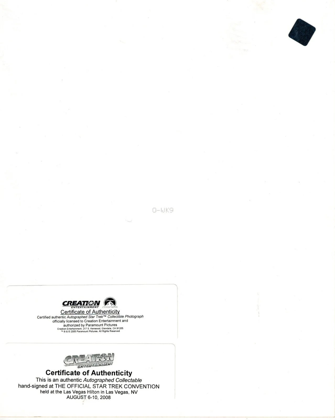 STAR TREK - WALTER KOENIG - CHEKOV - SIGNED - 8X10 PHOTO - MINT - COA, изображение 2