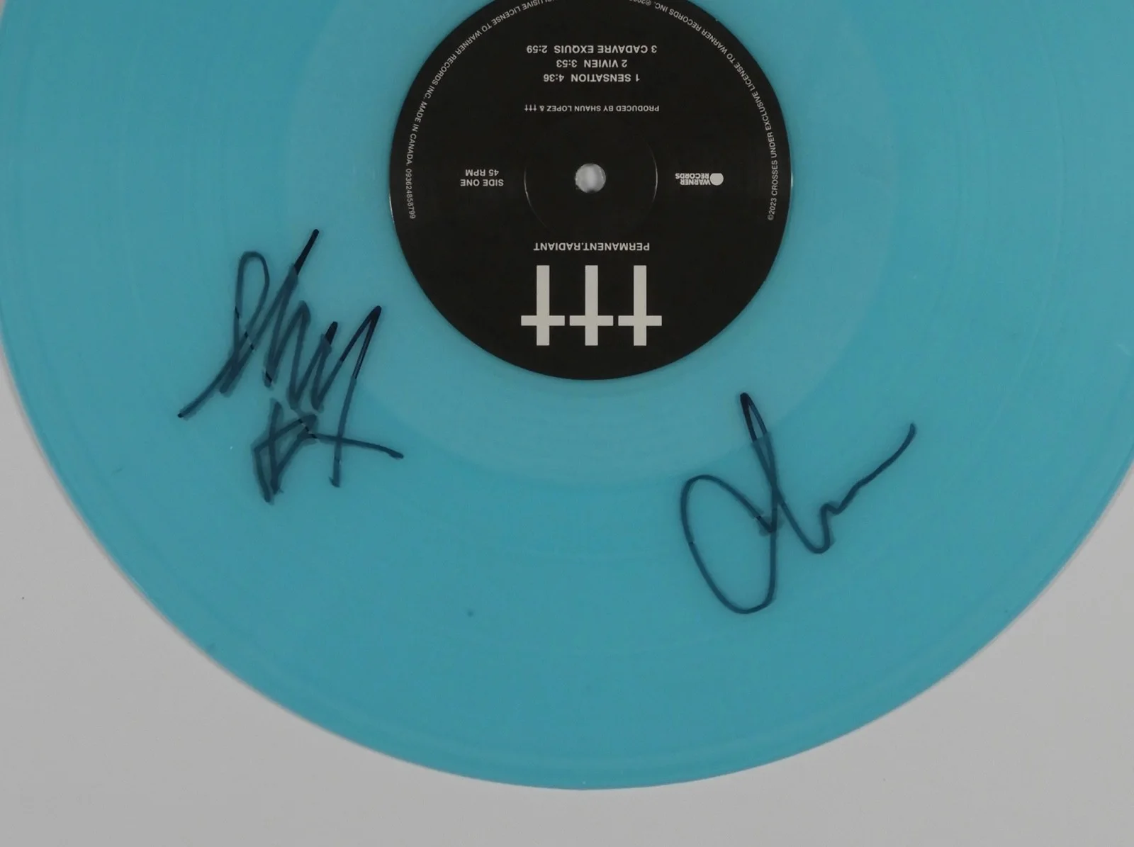 Crosses JSA Autograph Signed Album Vinyl Record CHINO MORENO DEFTONES, image 2