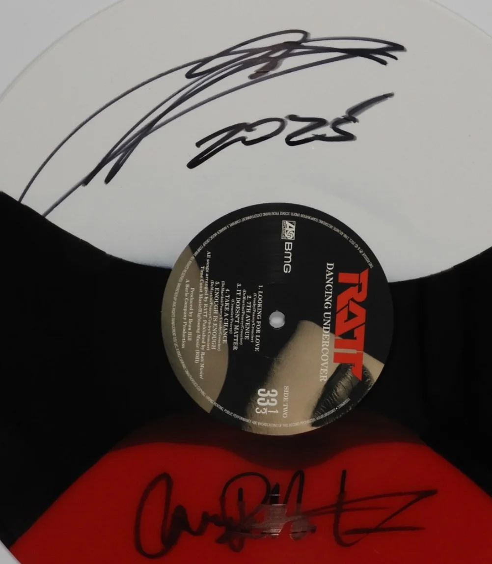 Stephen Pearcy Ratt JSA Signed Autograph Album Record Vinyl Warren DeMartini, image 4
