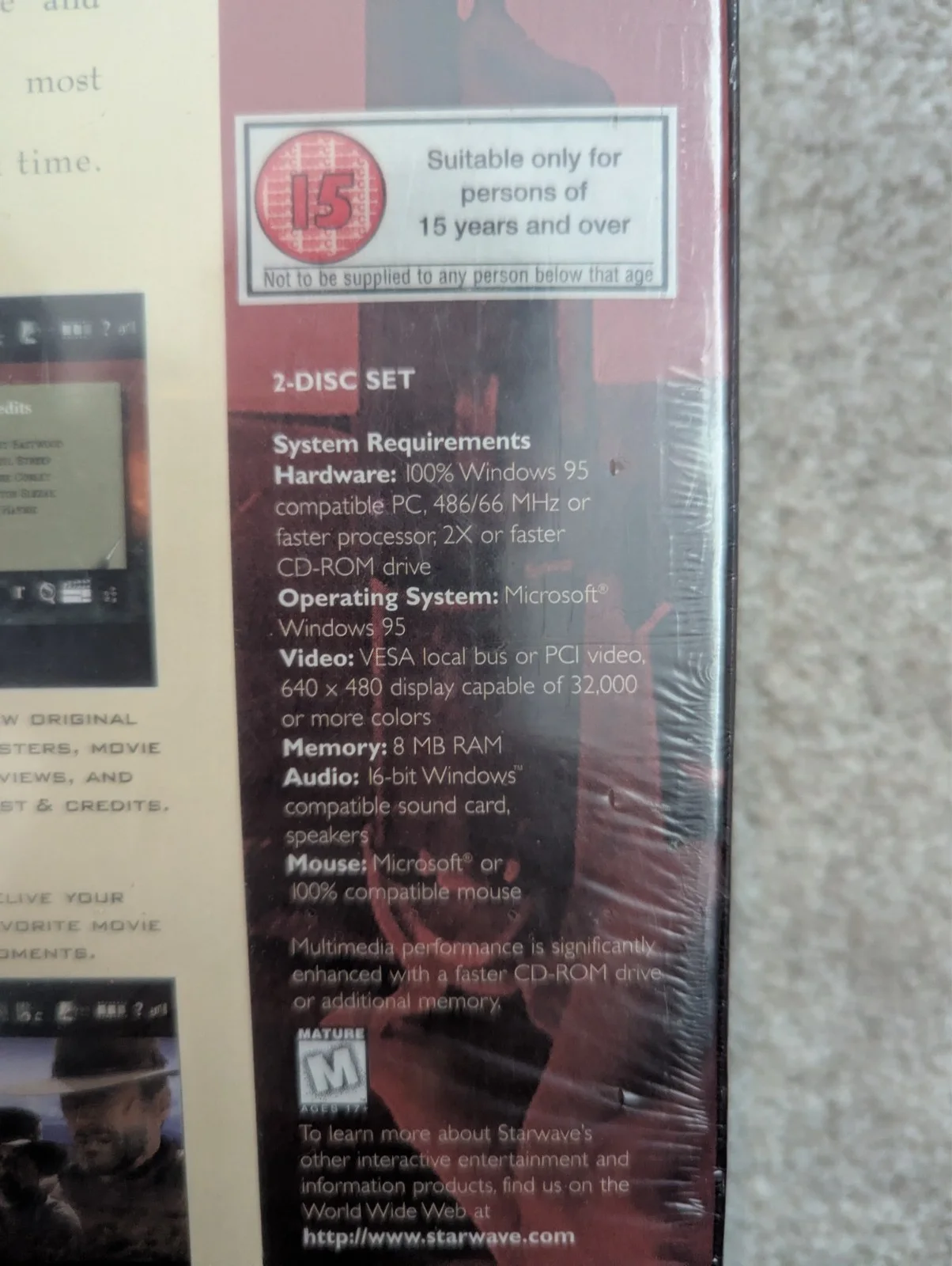 Clint Eastwood CD Set with Booklet Starwave 1995 Windows Compatible, image 4