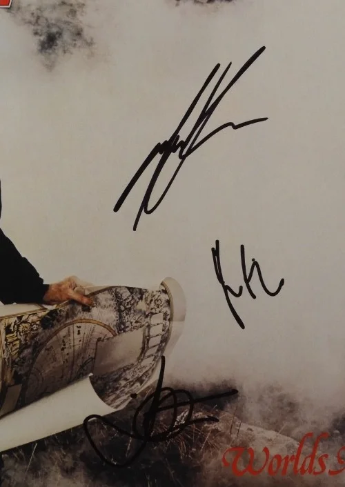 Saga JSA Signed Autograph Album Record Vinyl Michael Sadler Ian Chrichton +, изображение 2