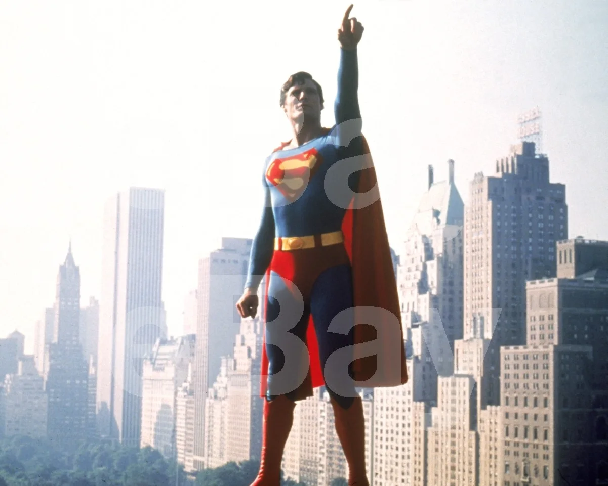Superman The Movie (1978) Christopher Reeve 16x12 Photo Poster Print, изображение 4