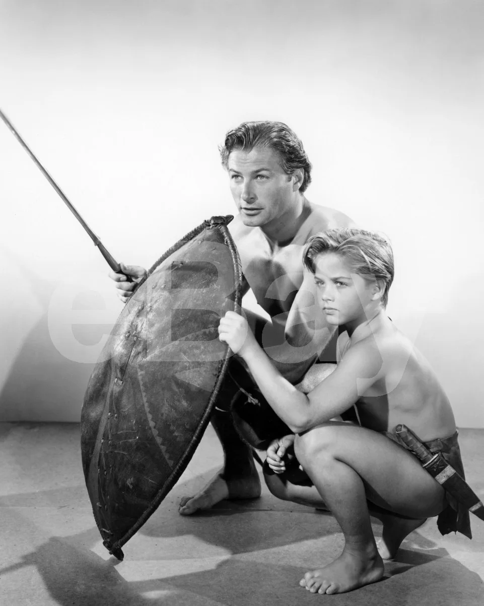 Tarzan's Savage Fury (1952) Lex Barker, Tommy Carlton 16x12 Photo Poster Print, изображение 4