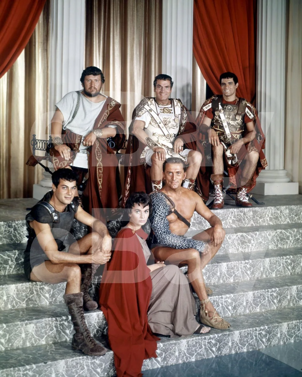 Spartacus (1960) Kirk Douglas, Jean Simmons, Tony Curtis Cast 16x12 Photo, изображение 4