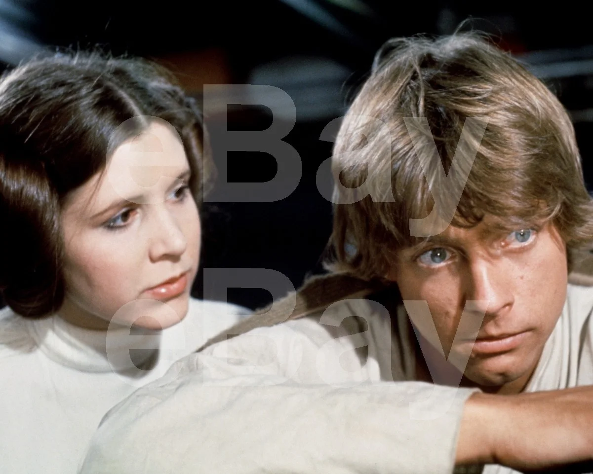 Star Wars: Episode IV - a New Hope (1977) Carrie Fisher, Mark Hamill 16x12 Photo, изображение 4
