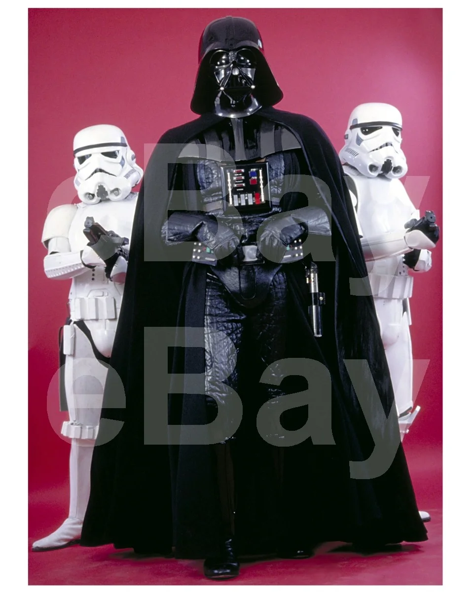 Star Wars (1980) "Darth Vader" David Prowse, James Earl Jones 16x12 Photo, изображение 4