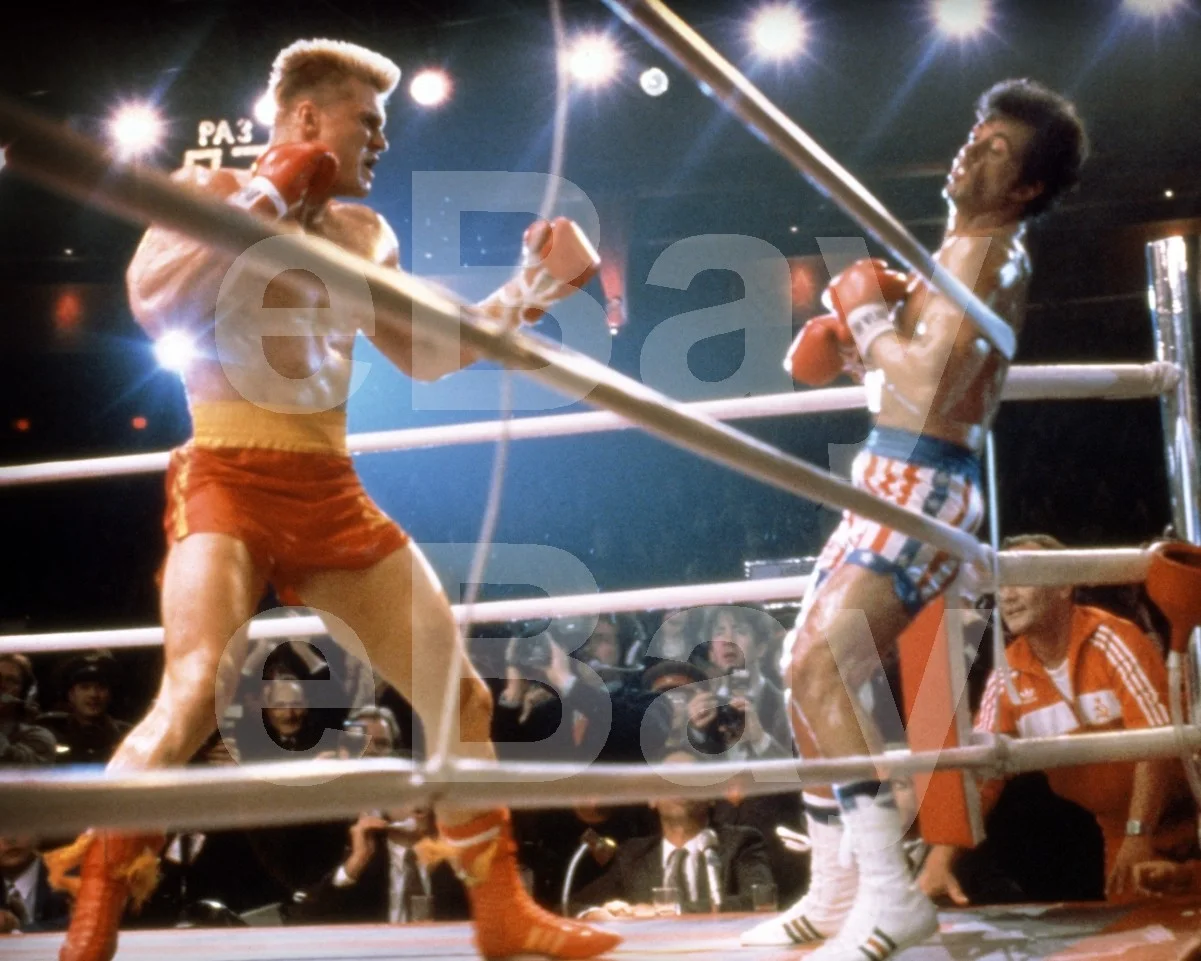 Rocky IV (1985) Dolph Lungdren, Sylvester Stallone 16x12 Photo Poster Print, изображение 4