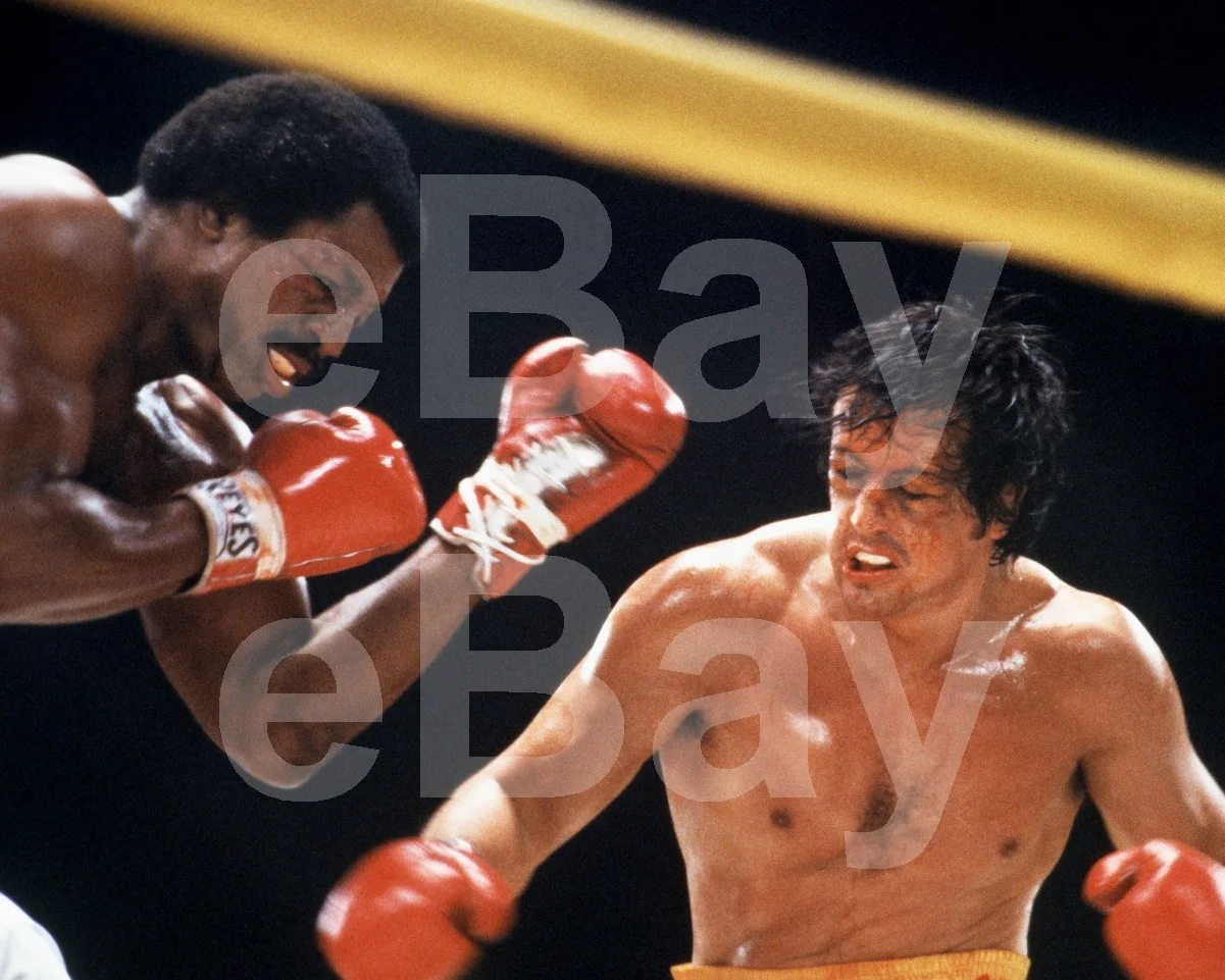 Rocky II (1979) Carl Weathers, Sylvester Stallone 16x12 Photo Poster Print, изображение 4