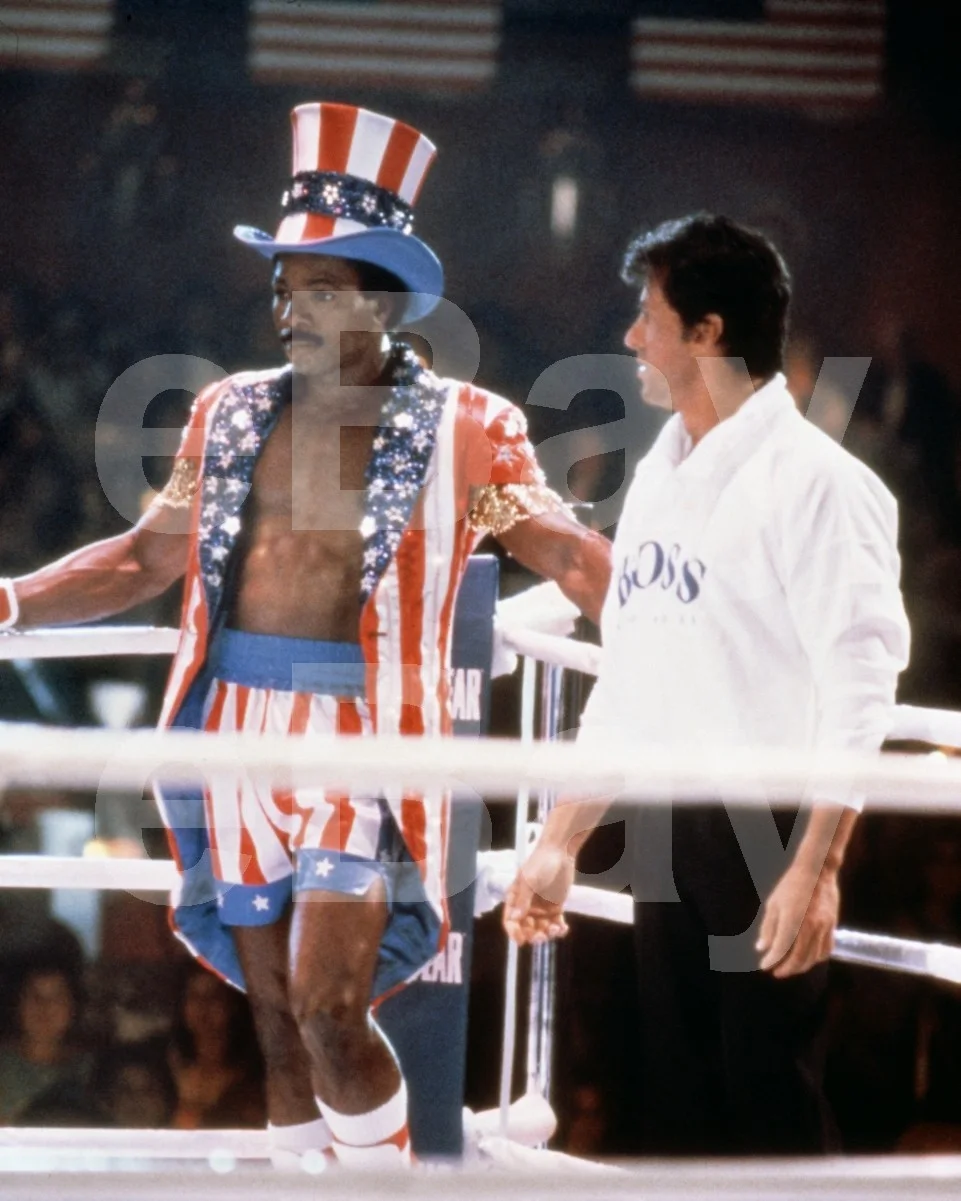Rocky IV (1985) Carl Weathers, Sylvester Stallone 16x12 Photo Poster Print, изображение 4