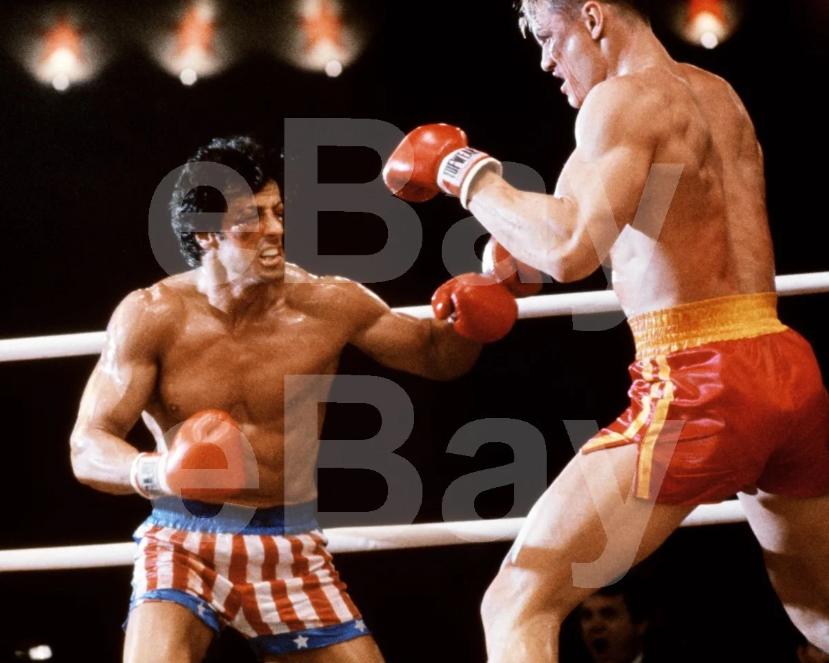 Rocky IV (1985) Sylvester Stallone, Dolph Lungdren 16x12 Photo Poster Print, image 4