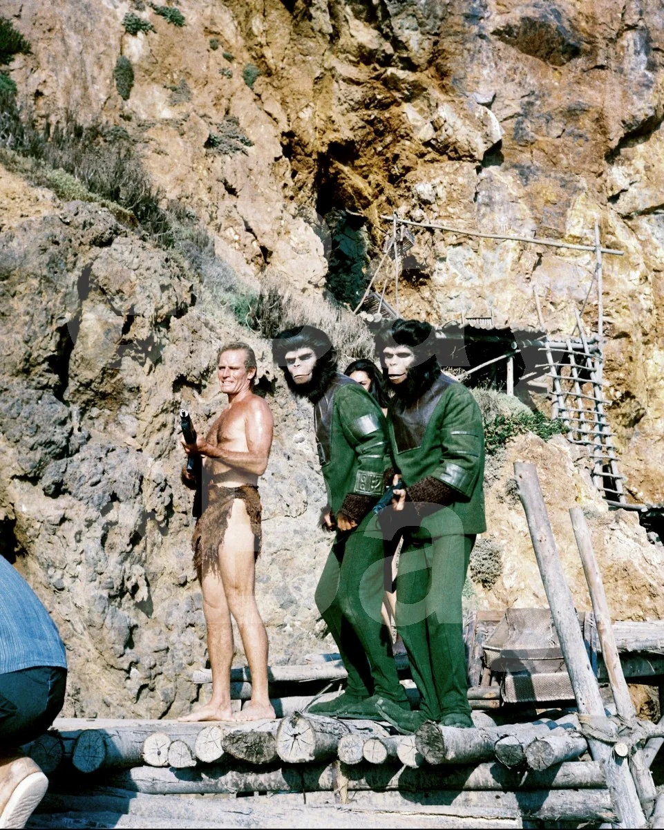Planet of the Apes (1968) Charlton Heston, Roddy McDowall 16x12 Photo Poster, изображение 4