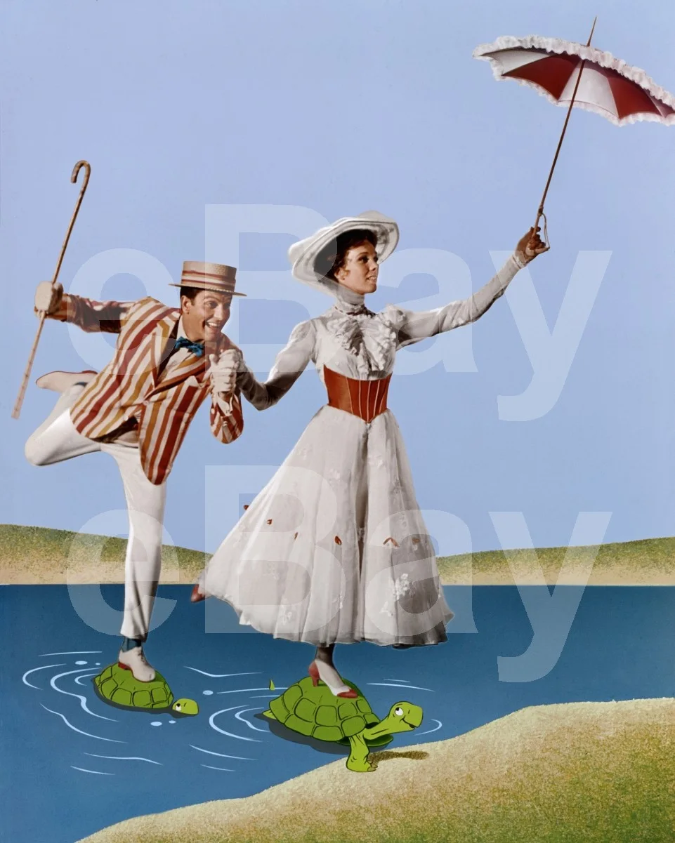 Mary Poppins (1964) Julie Andrews, Dick Van Dyke 16x12 Photo Poster Print, изображение 4