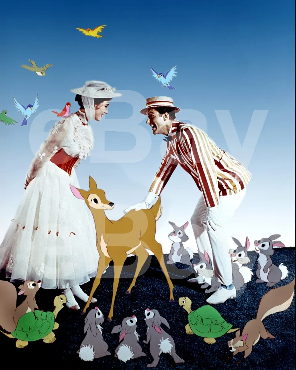 Mary Poppins (1964) Julie Andrews, Dick Van Dyke 16x12 Photo Poster Print, изображение 4
