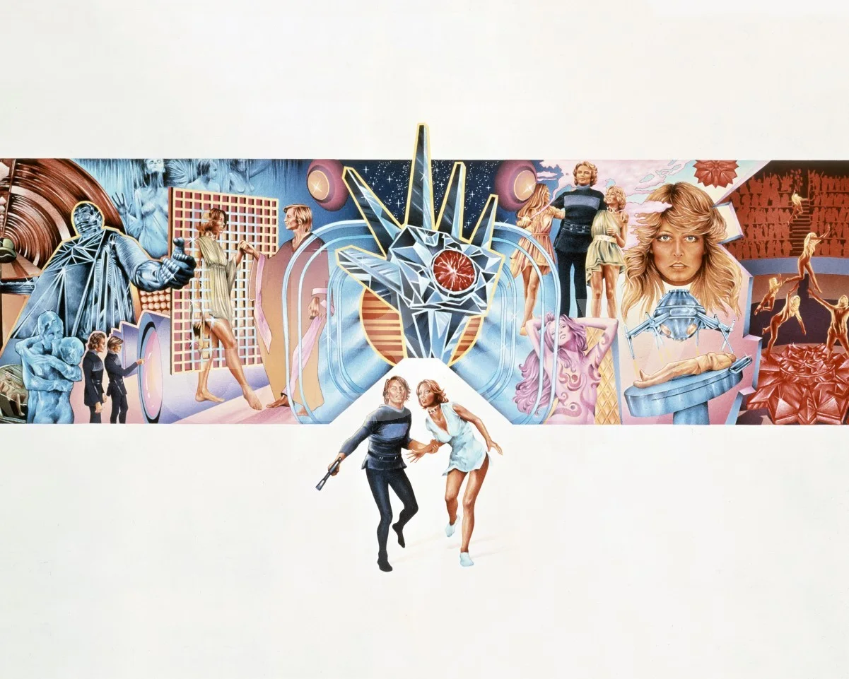 Logan's Run (1976) Jenny Agutter, Michael York Artwork Poster Print 16x12 Photo, изображение 4