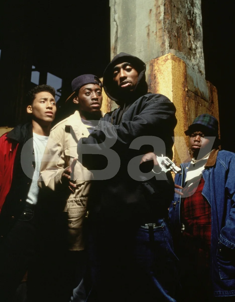 Juice (1992) Tupac Shakur, Khalil Kain, Omar Epps, Jermaine Hopkins 16x12 Photo, изображение 4