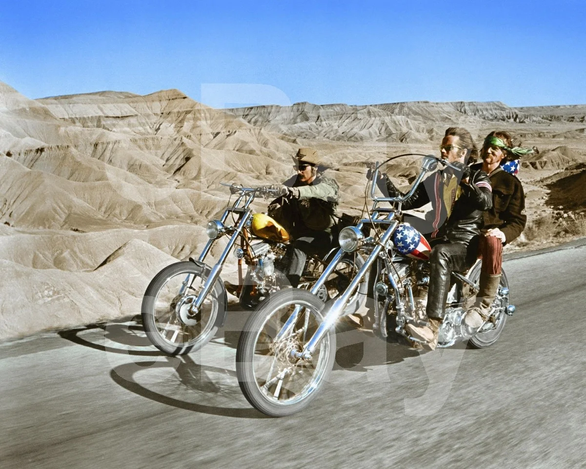 Easy Rider (1969) Dennis Hopper, Peter Fonda, Luke Askew 16x12 Photo Poster, изображение 4