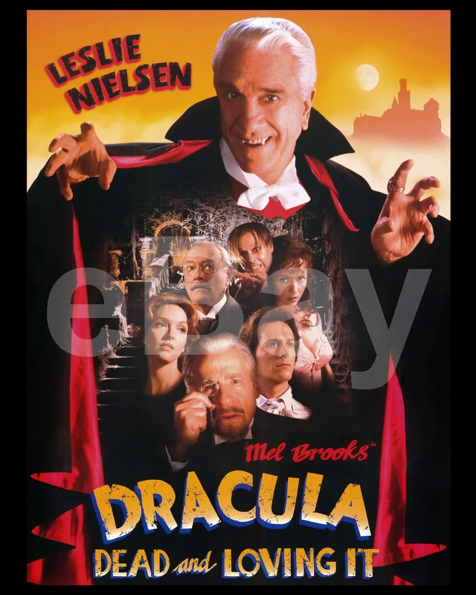 Dracula: Dead and Loving It (1995) Leslie Nielsen Poster 16x12 Photo Poster, изображение 4