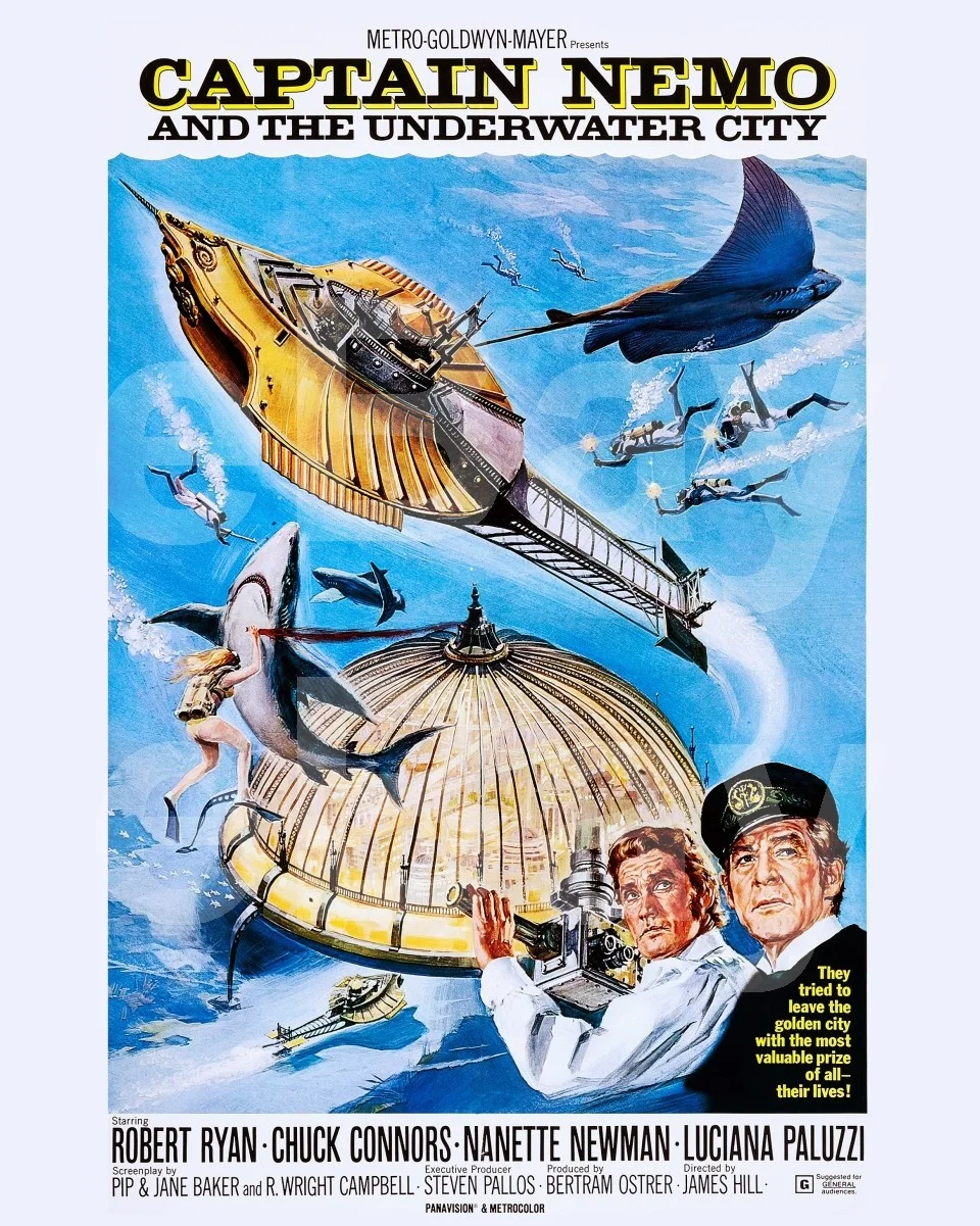 Captain Nemo and the Underwater City (1969) 16x12 Photo Poster Print, изображение 4