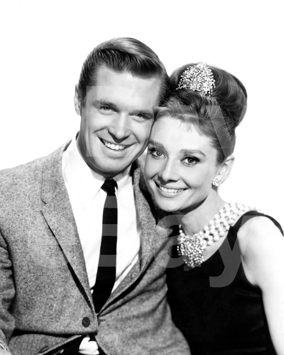 Breakfast at Tiffany's (1961) Audrey Hepburn, George Peppard 16x12 Photo Poster, изображение 4