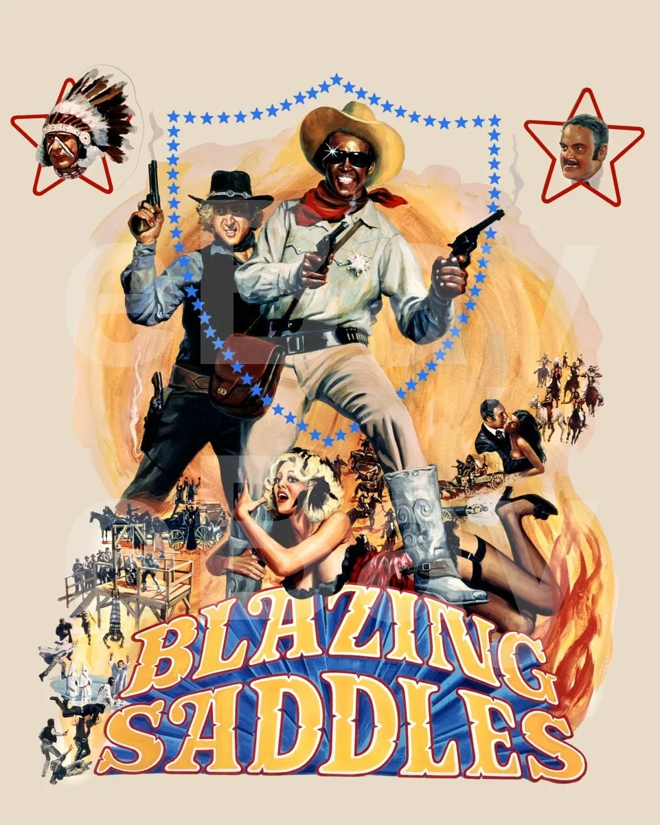 Blazing Saddles (1974) Poster Print Key Art 16x12 Photo Poster Print, изображение 4