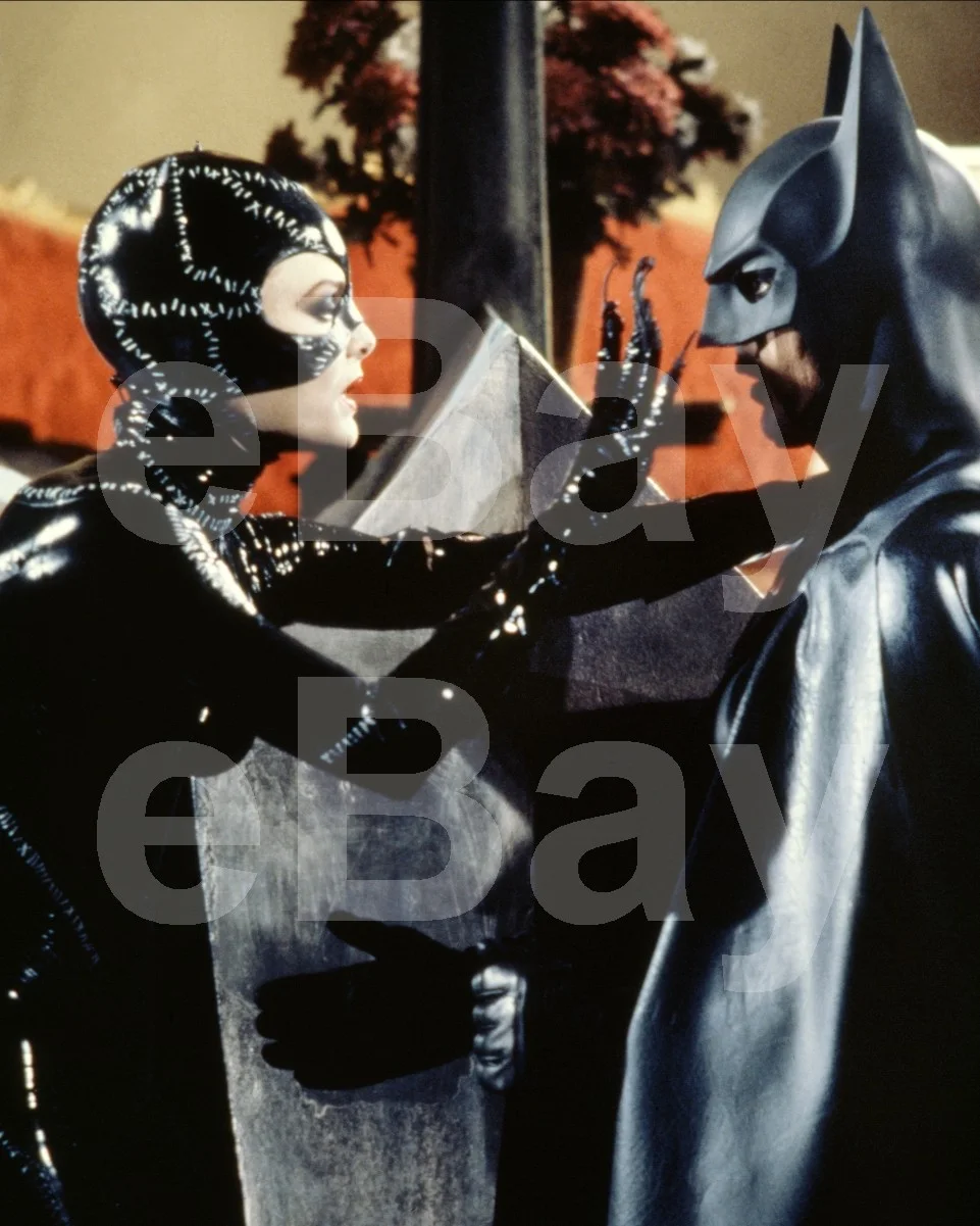 Batman Returns (1992) Michelle Pfeiffer "Catwoman", Michael Keaton 16x12 Photo, изображение 4