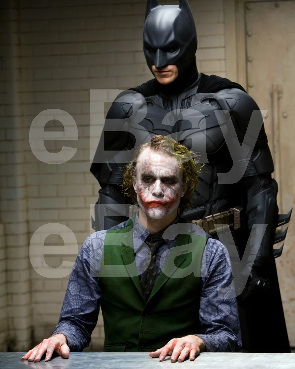 The Dark Knight (2008) Christian Bale "Batman" Heath Ledger "Joker" 16x12 Photo, изображение 4