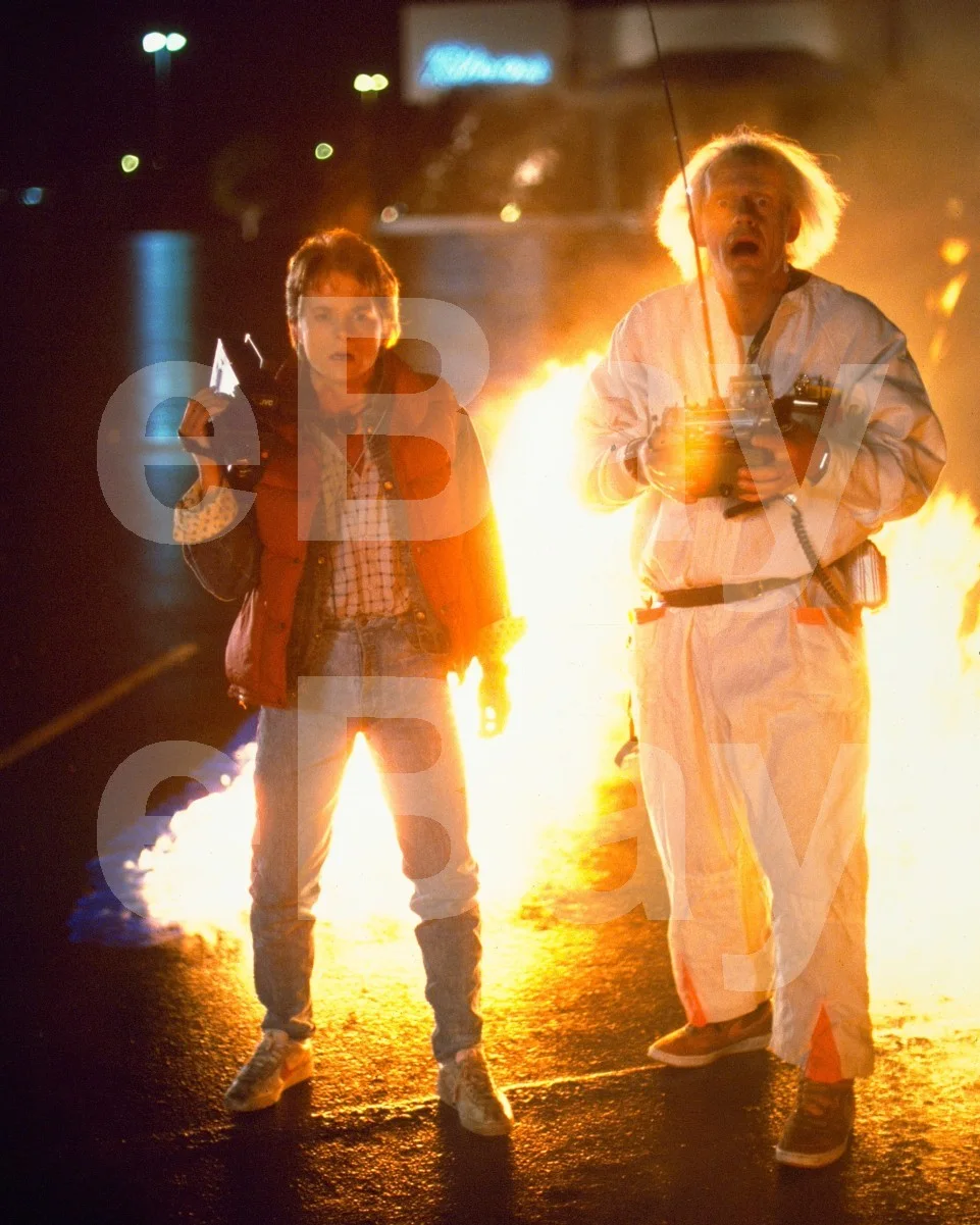 Back To The Future (1985) Michael J Fox, Christopher Lloyd 16x12 Photo Poster, изображение 4