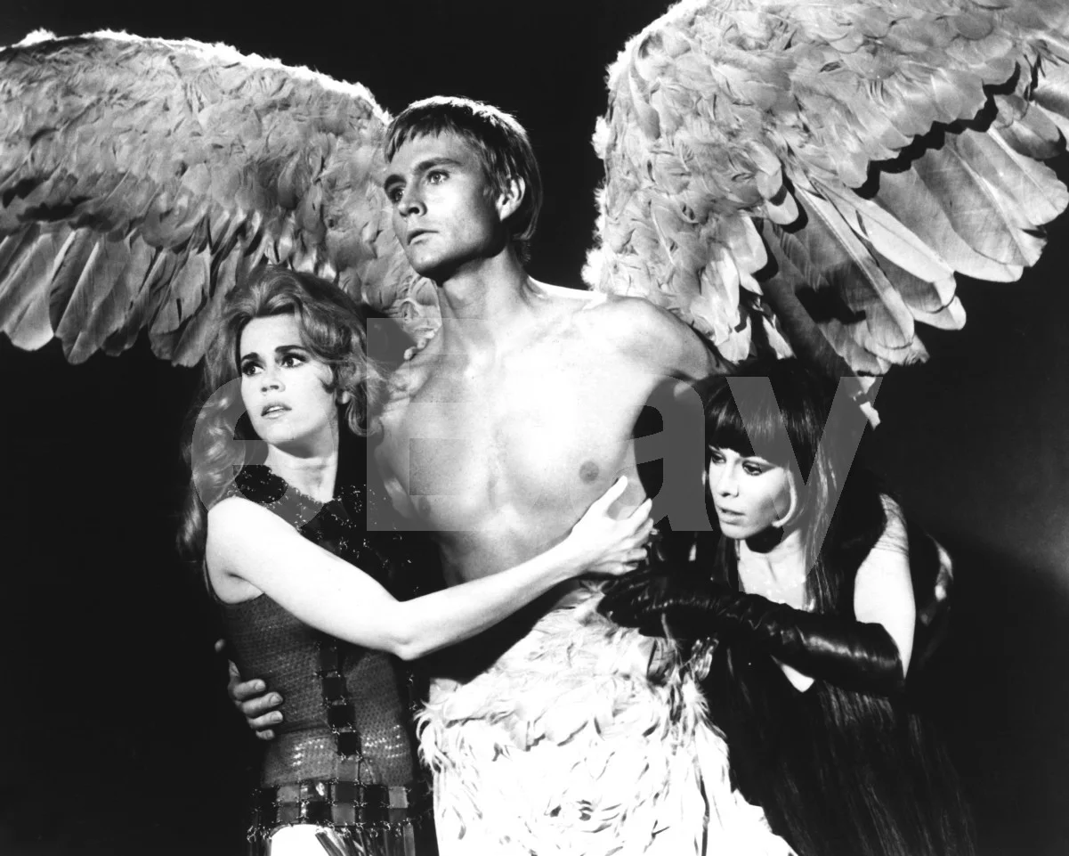 Barbarella (1968) Anita Pallenberg, John Phillip Law, Jane Fonda 16x12 Photo, изображение 4