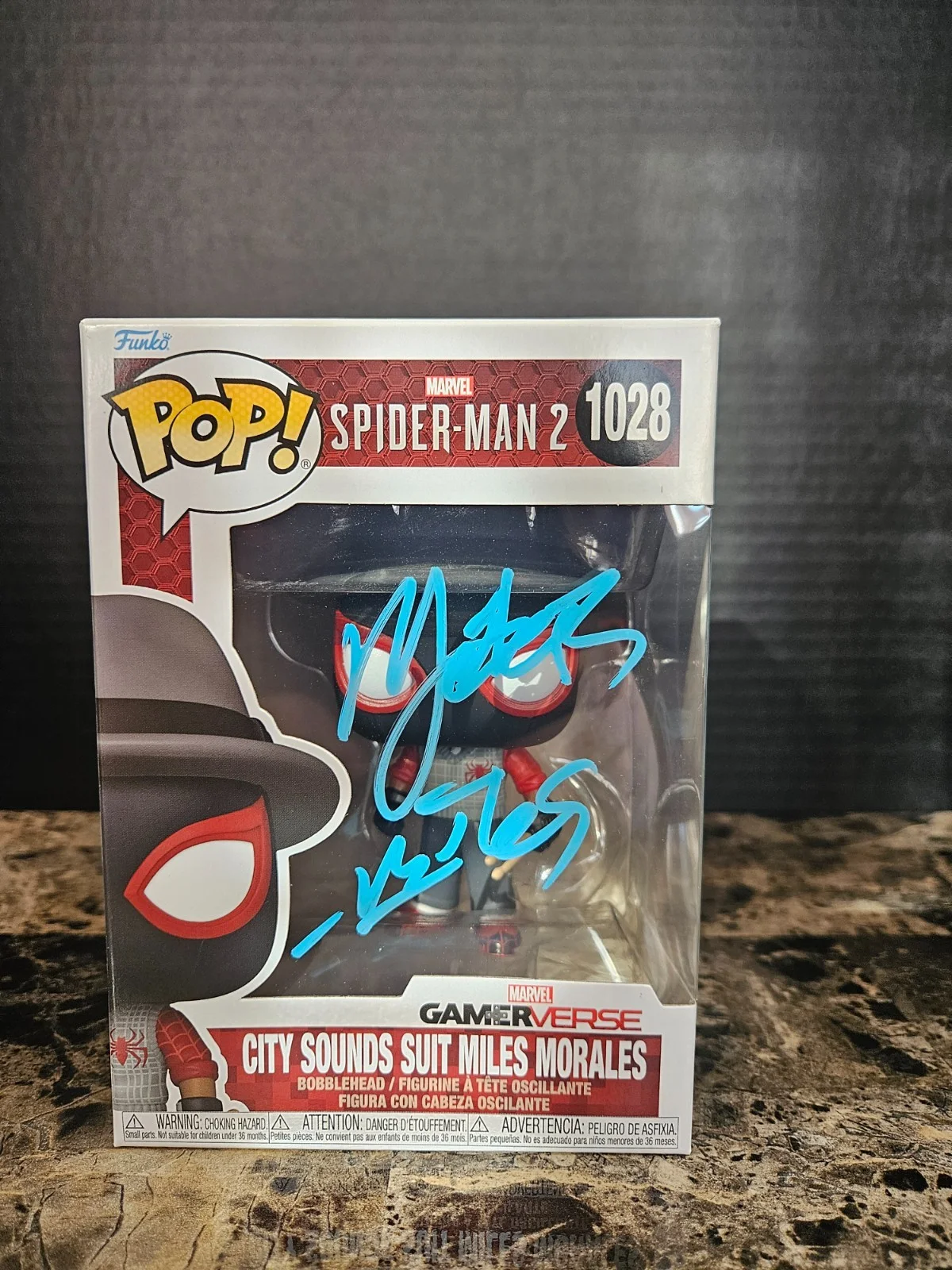 Nadji Jeter — Nadji Jeter Signed Marvel Spider-Man 2 Miles Morales Funko Pop! OCCM COA