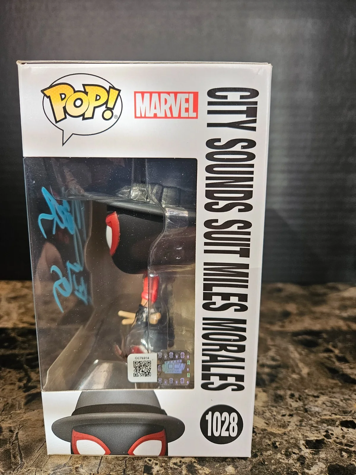 Nadji Jeter — Nadji Jeter Signed Marvel Spider-Man 2 Miles Morales Funko Pop! OCCM COA, image 2