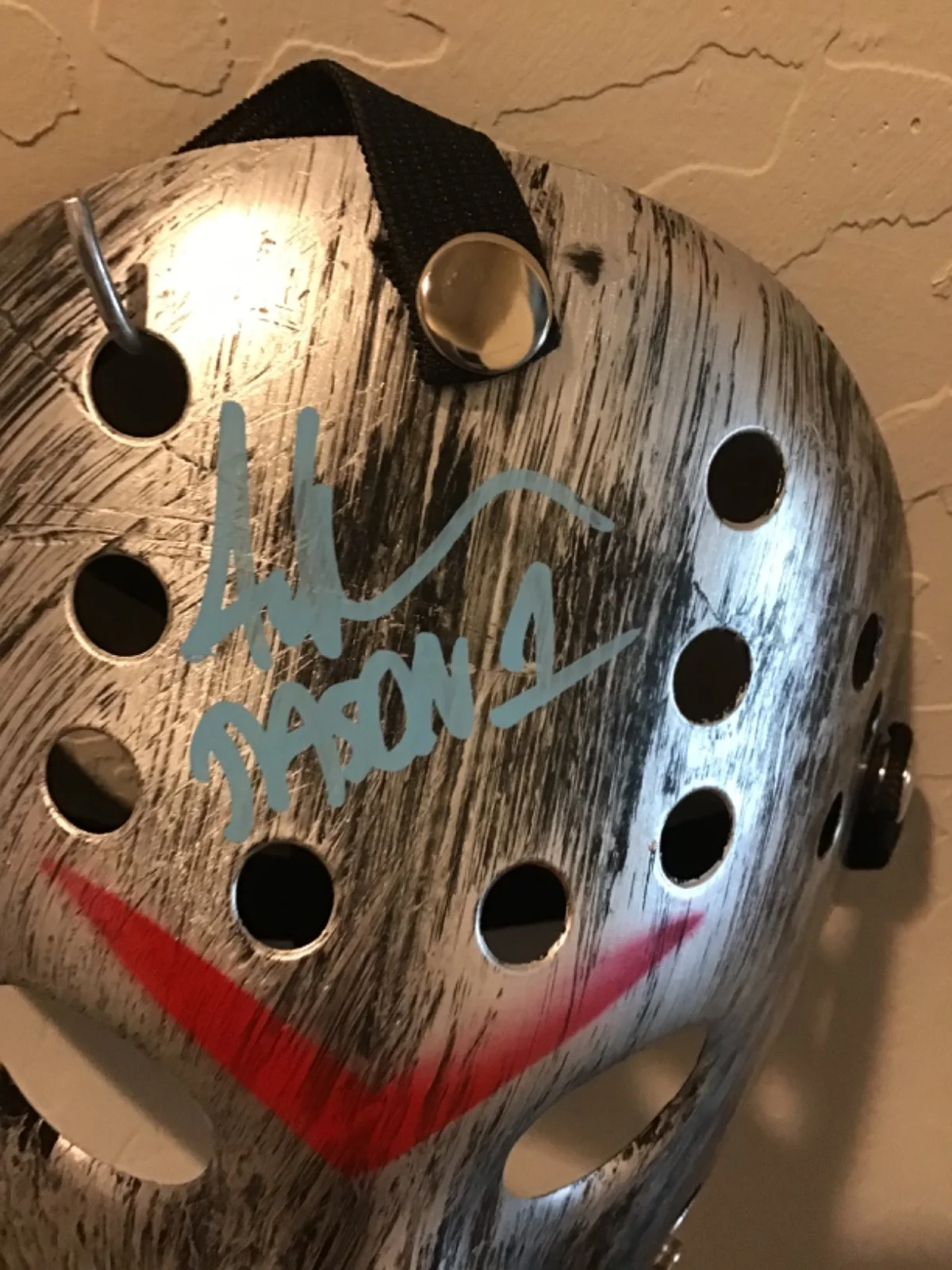 Ari Lehman — Great Halloween Party mask Autograhed Ari Lehman, Friday the 13th, image 2