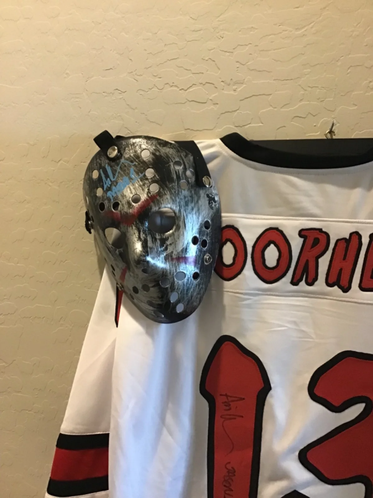 Ari Lehman — Great Halloween Party outfit. Autograhed Ari Lehman, Friday the 13th, image 4