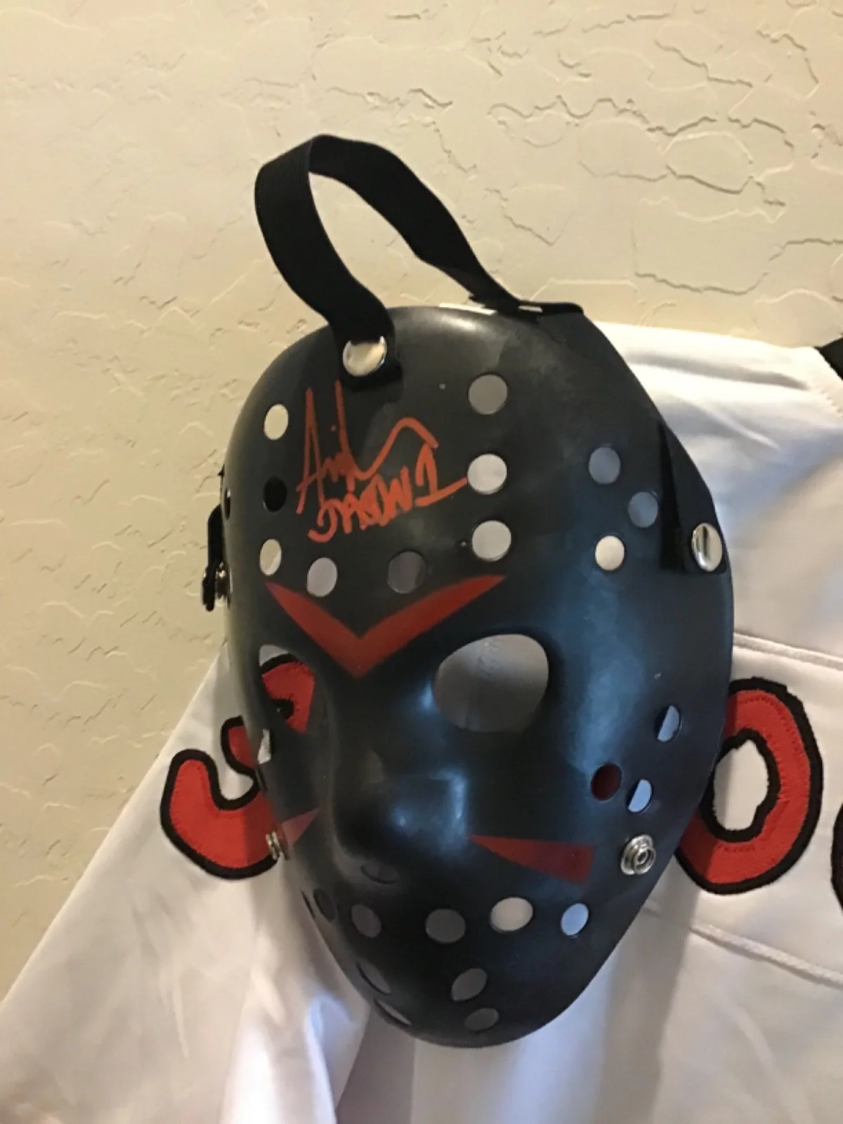 Ari Lehman — Great Halloween Party outfit. Autograhed Ari Lehman, Friday the 13th, image 4